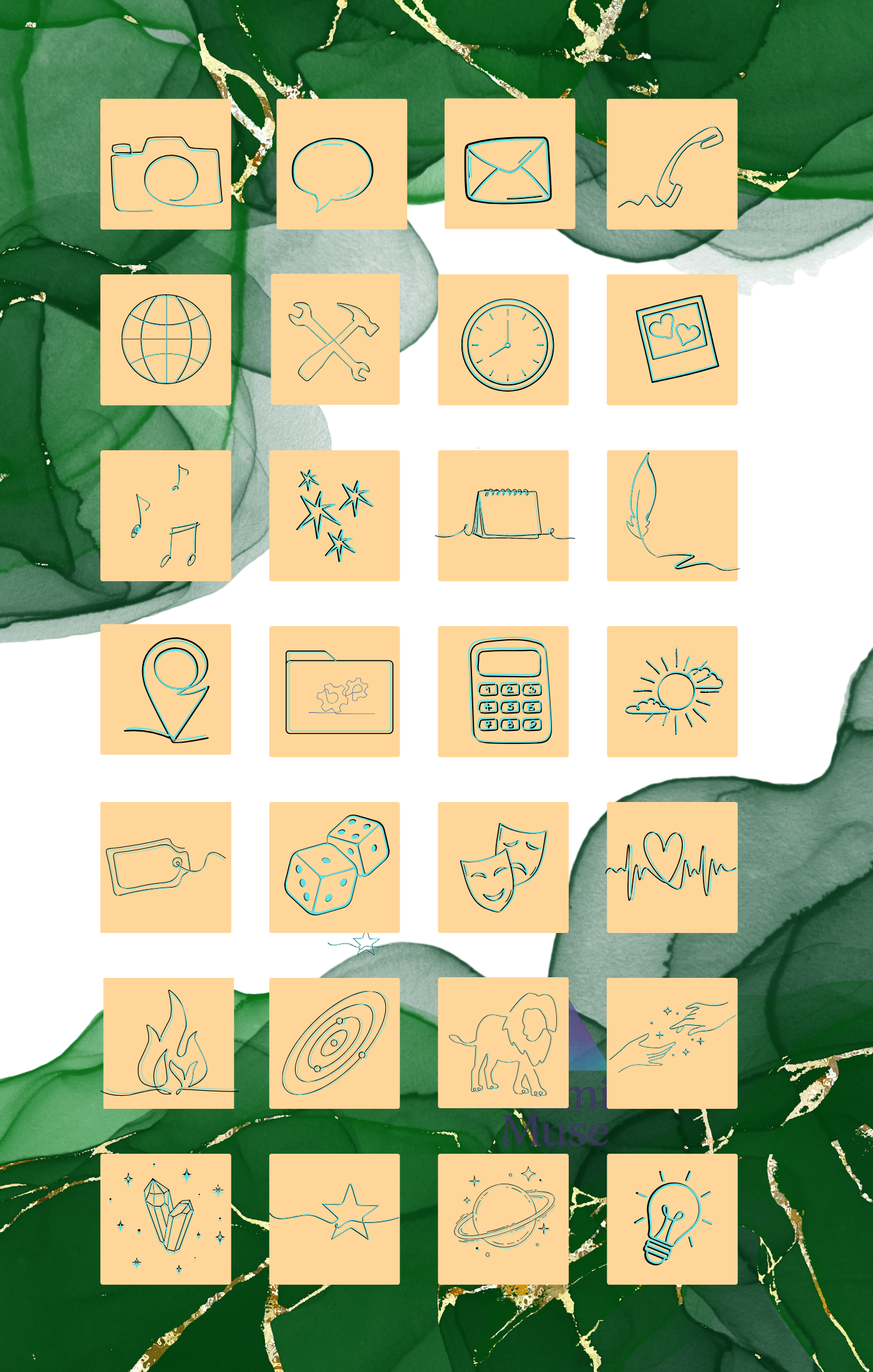 Leo Celestial Phone Pack by Prismic Muse