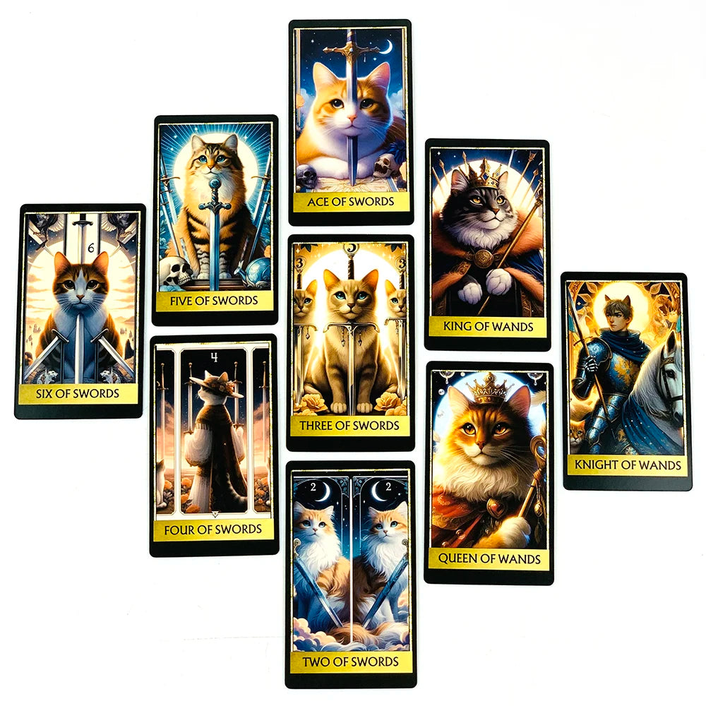 Mystic Cat Tarot – 78-Card Divination Deck