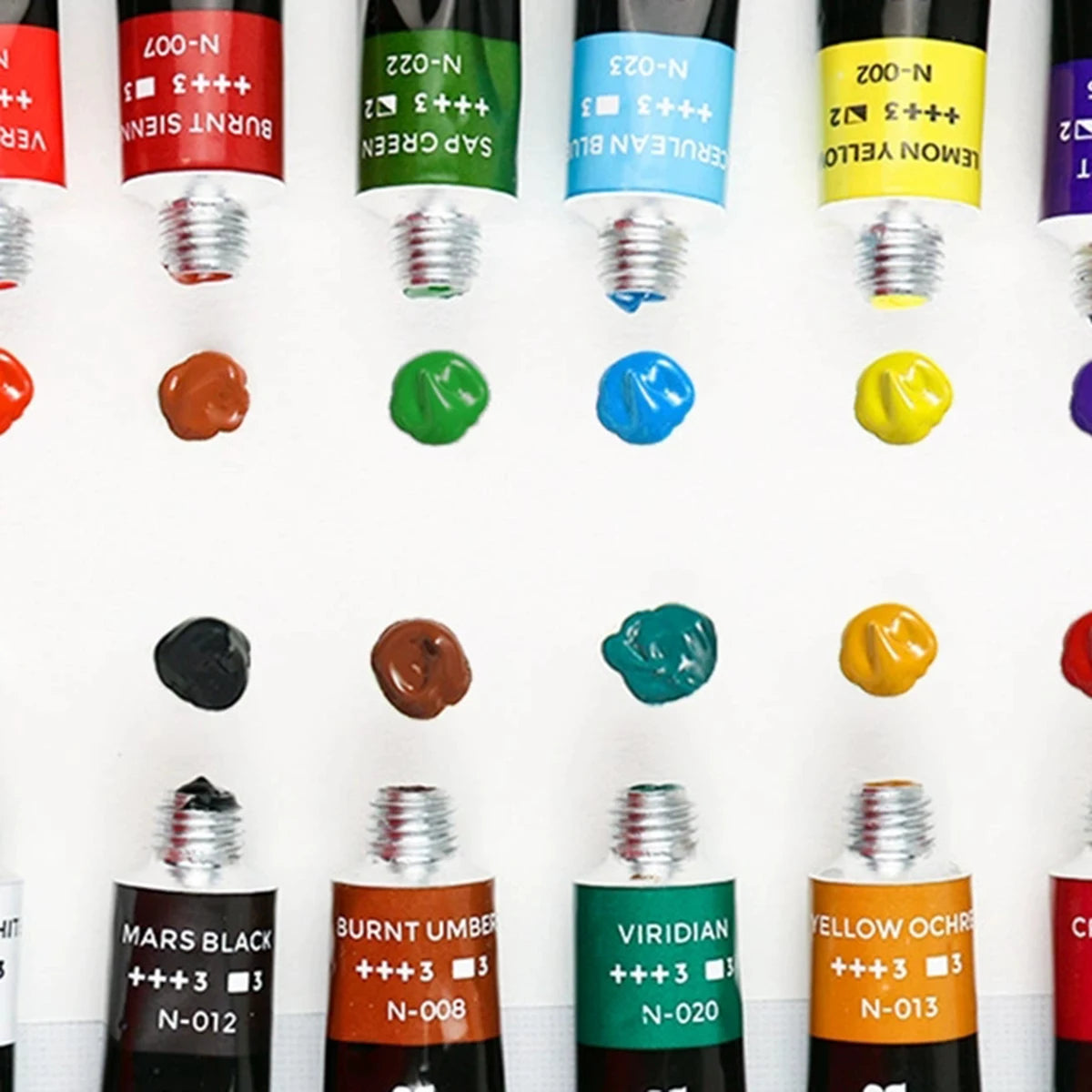 24-Color Acrylic Paint Set 12ml | Acrylics for Canvas & Crafts