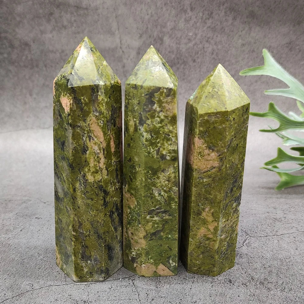 Prismic Gemstone Energy Tower – 50–60mm Polished Crystal Point