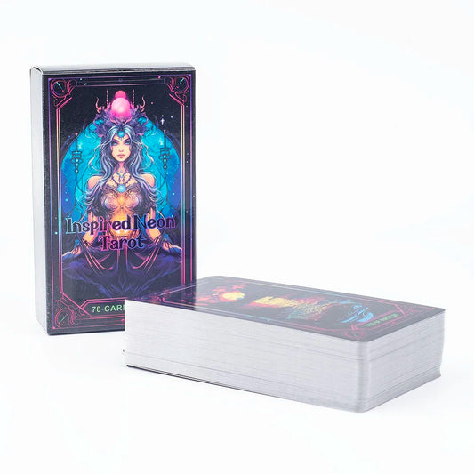 Neon Vision Tarot – 78-Card Cosmic Divination Deck