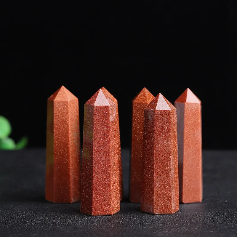 Prismic Gemstone Energy Tower – 50–60mm Polished Crystal Point