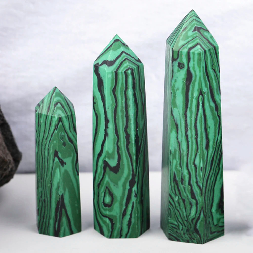 Prismic Gemstone Energy Tower – 50–60mm Polished Crystal Point