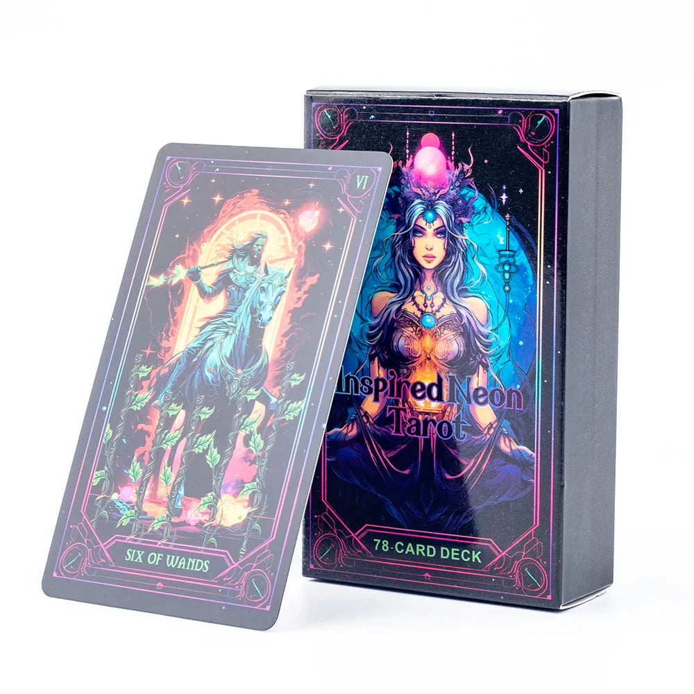 Neon Vision Tarot – 78-Card Cosmic Divination Deck