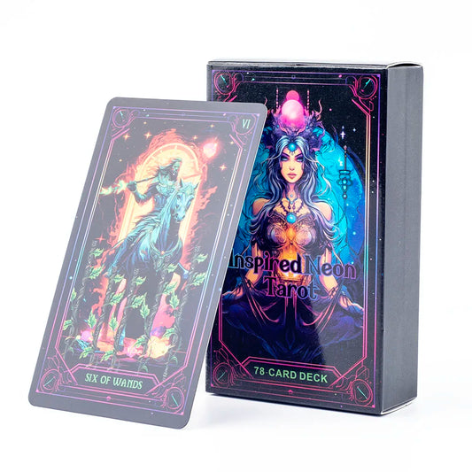 Neon Vision Tarot – 78-Card Cosmic Divination Deck