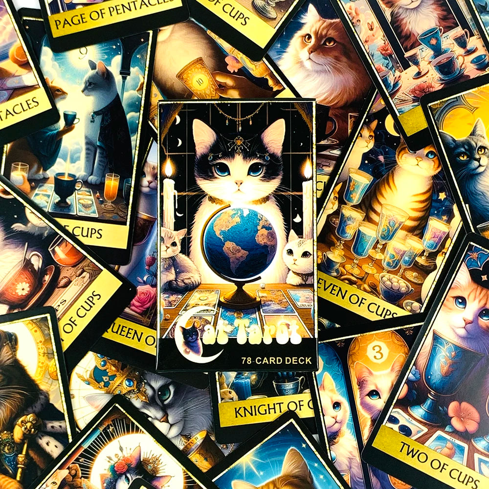 Mystic Cat Tarot – 78-Card Divination Deck