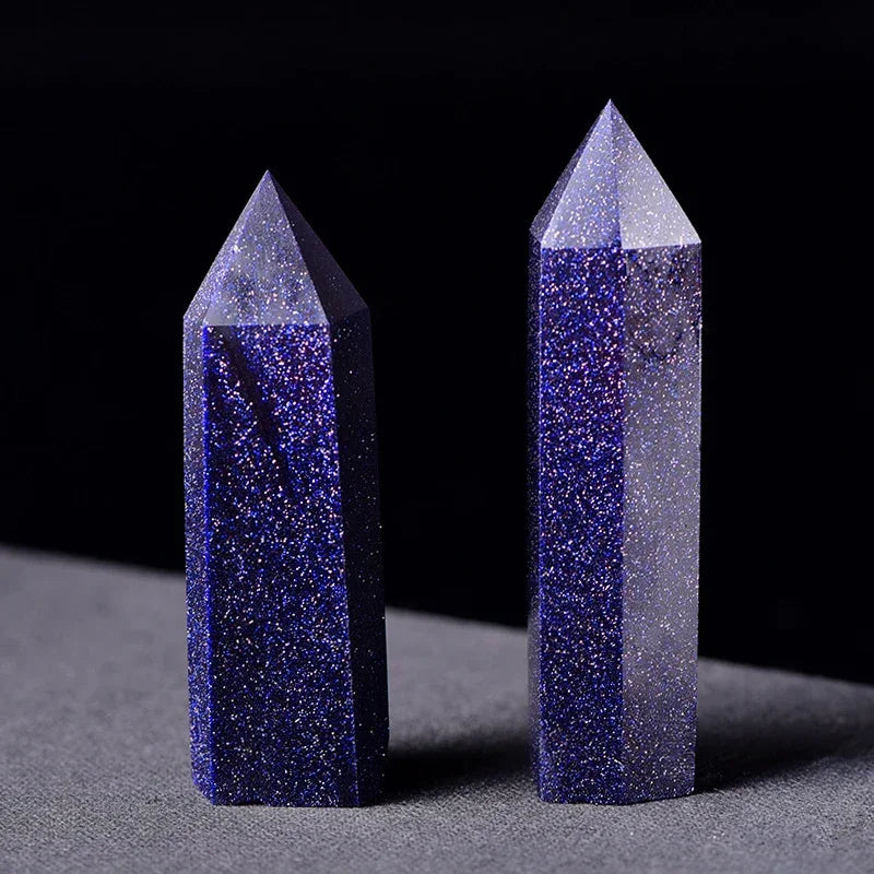 Prismic Gemstone Energy Tower – 50–60mm Polished Crystal Point