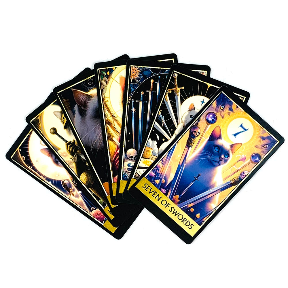 Mystic Cat Tarot – 78-Card Divination Deck