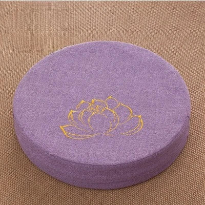 Lotus Meditation Cushion – 40×6 cm Linen Floor Pillow for Yoga, Tatami & Mindful Sitting