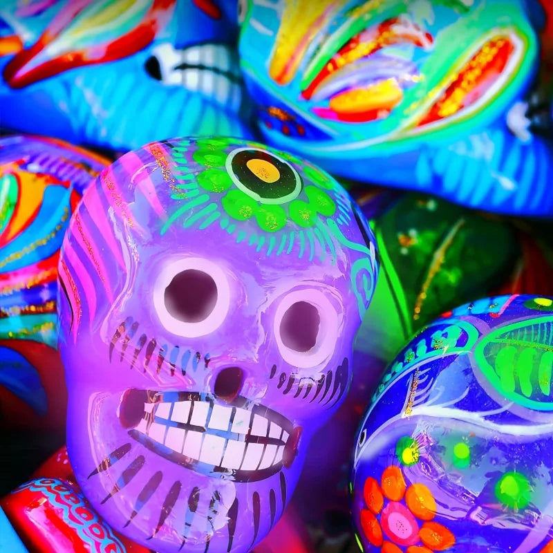 10-Color Neon Glow Paint Set - Luminous Acrylics for Magical Art