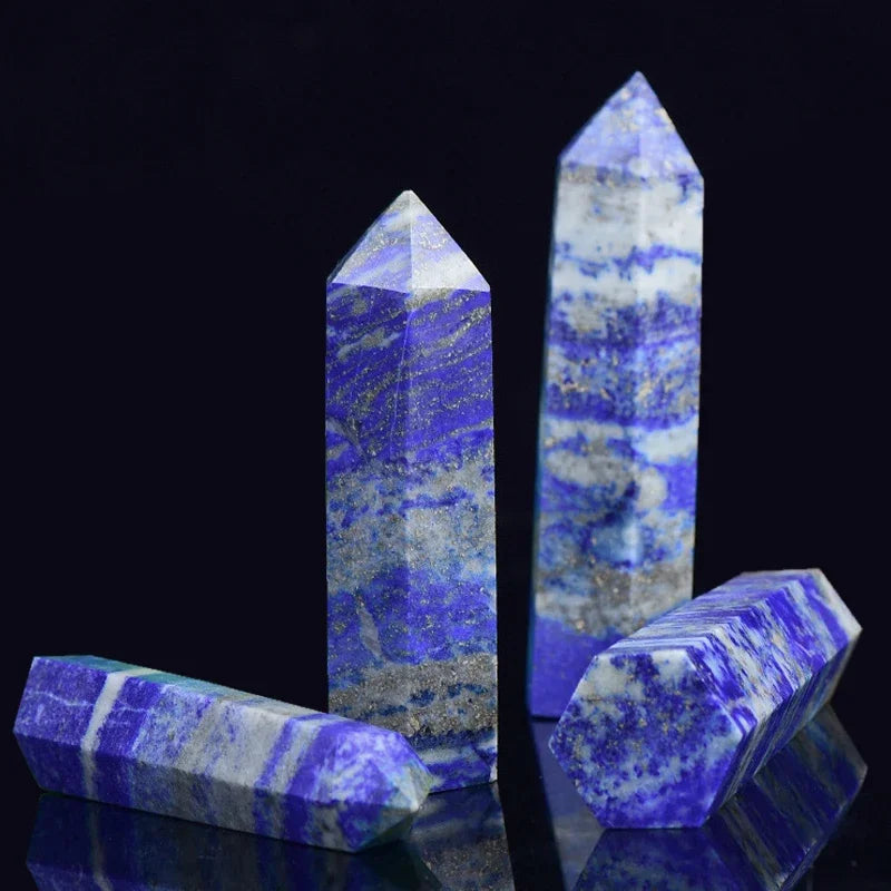 Prismic Gemstone Energy Tower – 50–60mm Polished Crystal Point