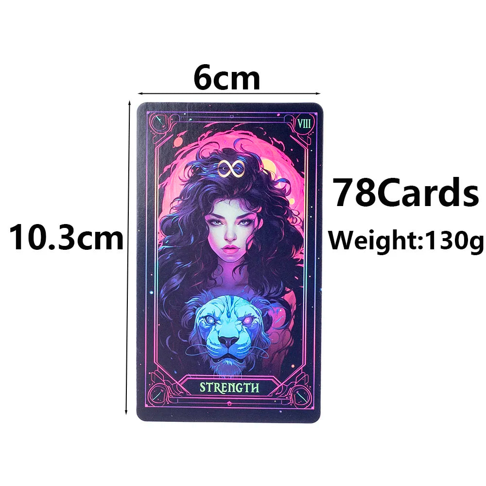 Neon Vision Tarot – 78-Card Cosmic Divination Deck