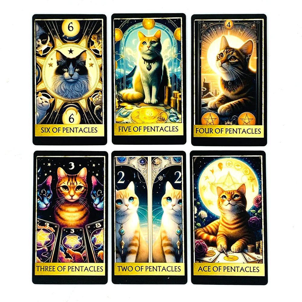 Mystic Cat Tarot – 78-Card Divination Deck